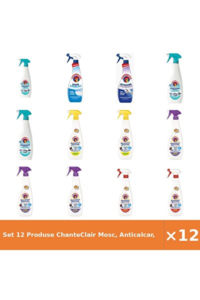 Chanteclair Set 12 Produse Mosc, Anticalcar, Spray Anti-Miros și Universal, C...