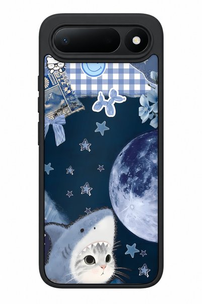 TECNO Spark 50 5g Compatible Blue Shark Pattern Shockproof Case with Camera P...
