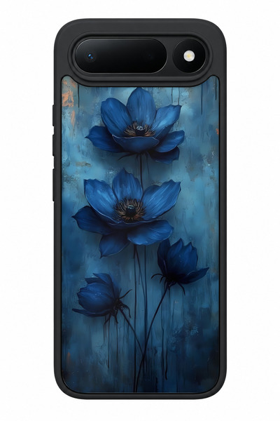 TECNO Spark 50 5g Compatible Blue Flower Patterned Camera Protected Shockproo...