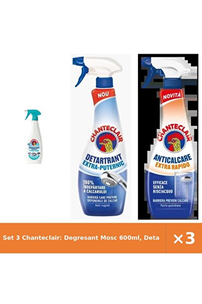 Chanteclair Set 3 Chanteclair: Degresant Mosc 600ml, Detartrant 625ml, Antica...
