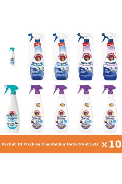Chanteclair Pachet 10 Produse Detartrant Extra Puternic Anticalcar Lavanda Spray