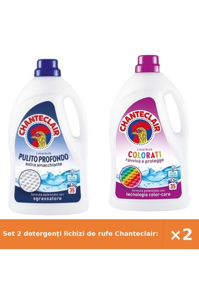Chanteclair Set 2 detergenți lichizi de rufe Chanteclair: Curățare în profunz...
