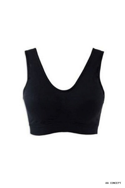 Sistina Concepta Black Seamless Women's Padded Bra Corset - 704 - (00440) Size L