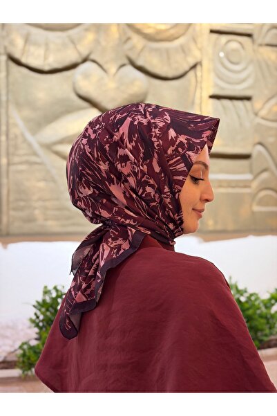 moiré Liora Desen Soft Eşarp Pamuklu Kumaş Kaymayan Yapısıyla Rahat Kullanım