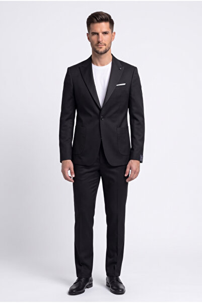 atlas classics Erkek Slim Fit Torba Cepli Jogger Pantolonlu Takım Elbise