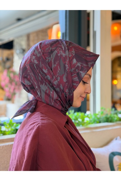 moiré Liora Desen Soft Eşarp Pamuklu Kumaş Kaymayan Yapısıyla Rahat Kullanım