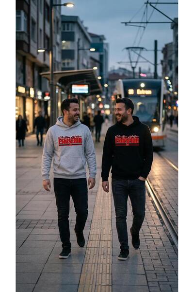 SARI Eski̇şehi̇r City Our Love Our 3-Thread Shardoonlu Hoodie Fleece