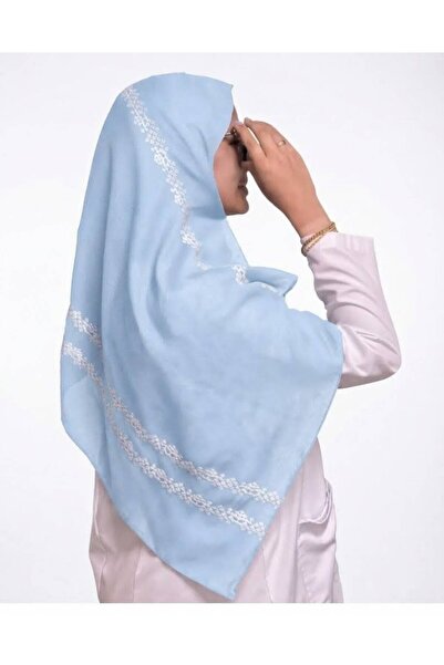 Veil Designer طرحة بوال بتطريز ابيض قماش ياباني االمقاس : 60 * 190