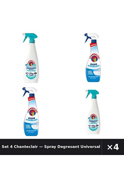 Chanteclair Set 4 — Spray Degresant Universal An + Degresant anticalcar extra...