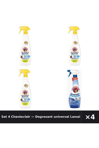 Chanteclair Set 4 — Degresant universal Lamaie C + Detartrant extra-puternic Ch