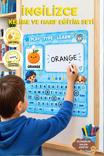 Mini Lingo İlk İngilizce Kelimelerim | Cırt Cırtlı Tekrar Kullanılabilir Eğit...