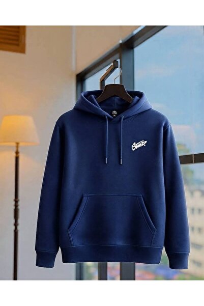 JANTIL MODA Unisex Oversize 3 Thread Yarn Printed Hooded Sweatshirt with Kang...