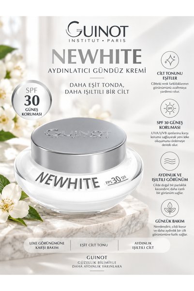 Guinot Newhite Aydınlatıcı SPF30 Yüz Gündüz Kremi 50 ml