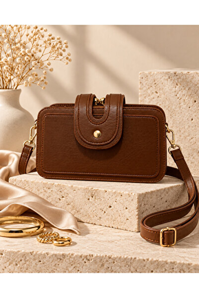 ZİVORA Women's Three-Compartment Shoulder and Crossbody Bag with Adjustable S...