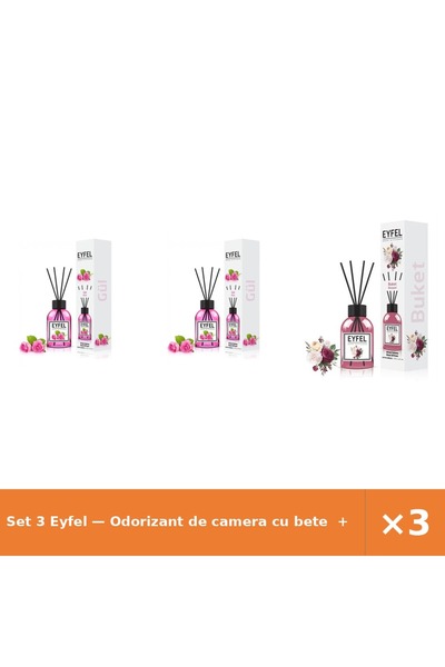 Eyfel Set 3 — Odorizant de camera cu bete + Odorizant de camera cu bete