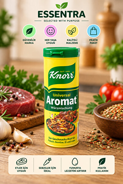Essentra Home Knorr Aromat Universal Çok Amaçlı Baharat Karışımı yemek baharatı, et baharatı, sebze baharatı, Würzmischung