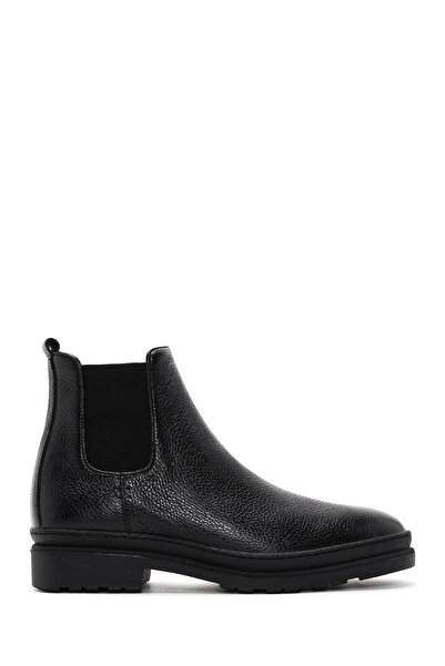 Derimod Men's Black Leather Casual Chelsea Boots Wm750009Df