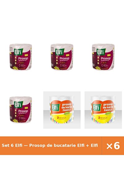 Elfi Set 6 — Prosop de bucatarie + Prosop Family 2St/220Fo