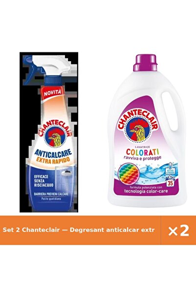 Chanteclair Set 2 — Degresant anticalcar extra r + Detergent lichid de rufe Col