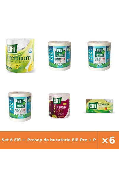 Elfi Set 6 — Prosop de bucatarie Pre + Prosop de bucatarie + Prosop de bucatarie
