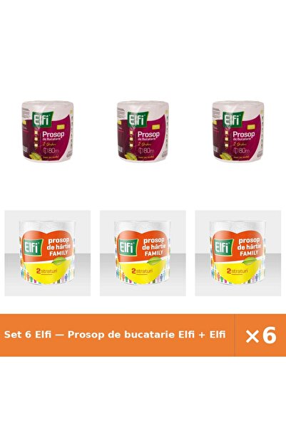 Elfi Set 6 — Prosop de bucatarie + Prosop Family 2St/220Fo