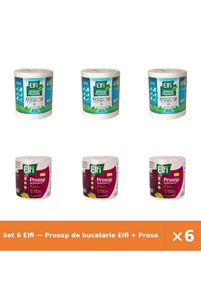 Elfi Set 6 — Prosop de bucatarie + Prosop de bucatarie