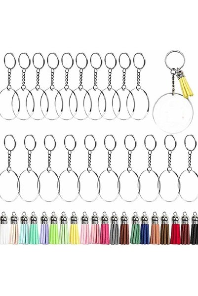 Tazweeq Inspirational Keychain with Tassel Logo Reminder Keychain For Girls L...