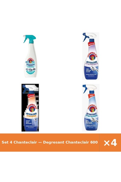 Chanteclair Set 4 — Degresant 600ml + Degresant anticalcar extra-p + Degresan...