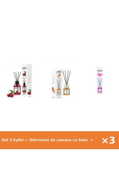 Eyfel Set 3 — Odorizant de camera cu bete + Odorizant de camera cu bete + Odo...