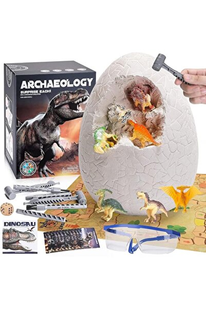 OASISGALORE Dinosaur Egg Dig Kit, 12 Different Dinosaur Dino Egg Educational ...