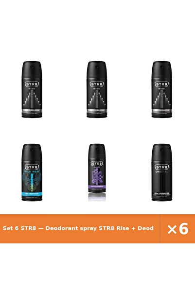 str8 Set 6 — Deodorant spray Rise + Deodorant spray Wild Be + Deodorant spray...