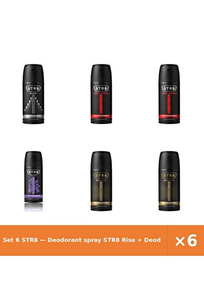 str8 Set 6 — Deodorant spray Rise + Deodorant spray Red Cod + Deodorant spray...