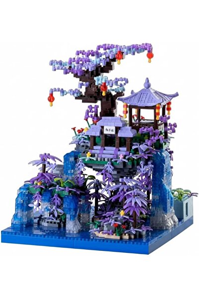 KASTWAVE Chinese Architecture Micro Building Blocks Set, Creative Building Se...