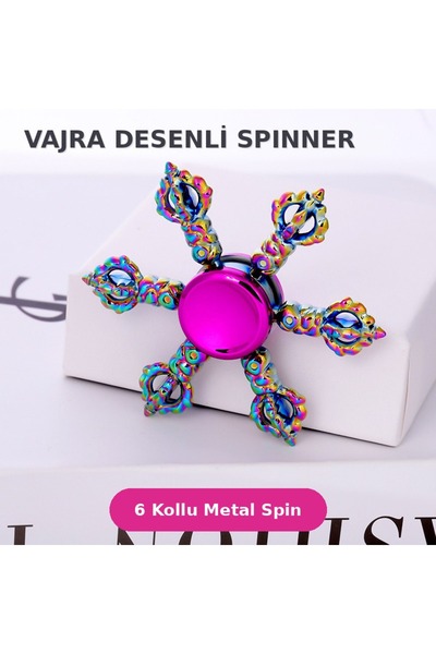 Genel Markalar Metal Stres Çarkı Rainbow Gökkuşağı Renkli 5 Kollu Yüksek Hızl...