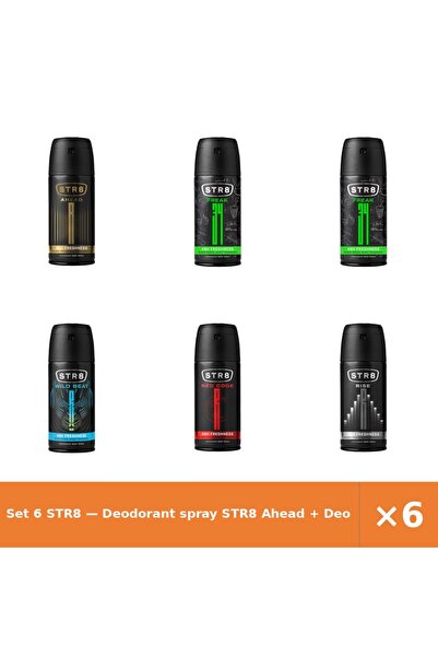 str8 Set 6 — Deodorant spray Ahead + Deodorant spray Fr34k + Deodorant spray ...