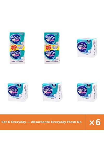 EveryDay Set 6 — Absorbante Fresh No + Absorbante Fresh No