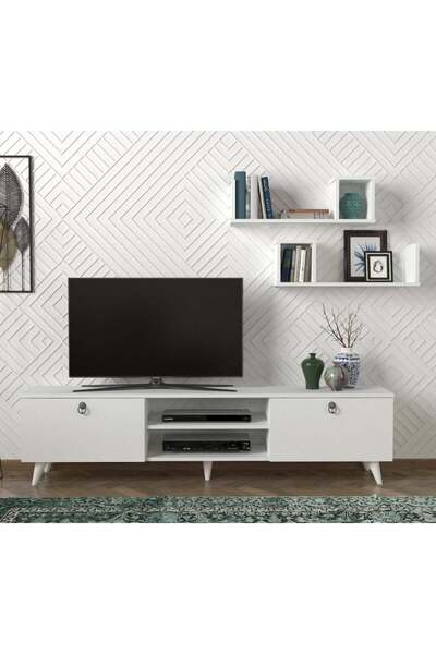 SAHABA Turkish Tv Table, 180 Cm Home TV Stand, Media Storage Table, Living Ro...