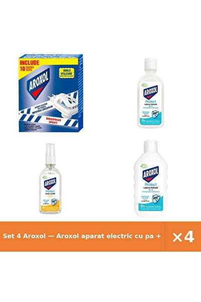 Aroxol Set 4 — aparat electric cu pa + Lotiune delicata impotriva i + Solutie...