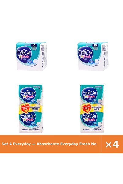 EveryDay Set 4 — Absorbante Fresh No + Absorbante Fresh No