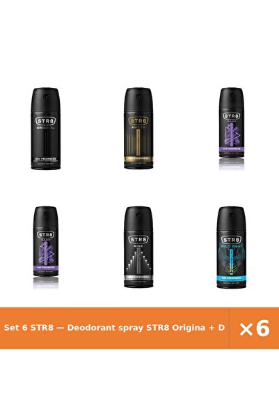 str8 Set 6 — Deodorant spray Origina + Deodorant spray Ahead + Deodorant spra...