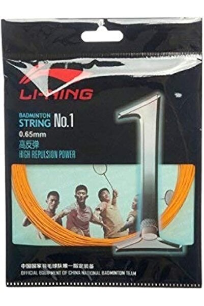 Li-Ning للجنسين البالغين رقم. خيط مضرب الريشة الطائرة، قطر 0.65 مم - برتقالي،...