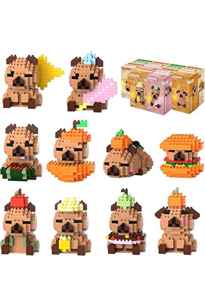 TERRIFI Capybara Micro Building Sets, 10 Pack Mini Animal Bricks for Teens 14...