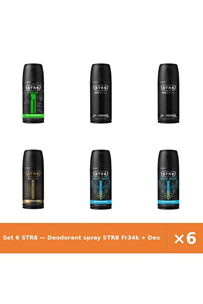 str8 Set 6 — Deodorant spray Fr34k + Deodorant spray Origina + Deodorant spra...