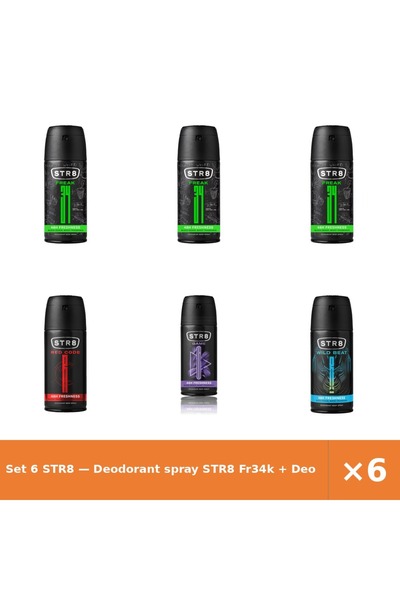 str8 Set 6 — Deodorant spray Fr34k + Deodorant spray Red Cod + Deodorant spra...
