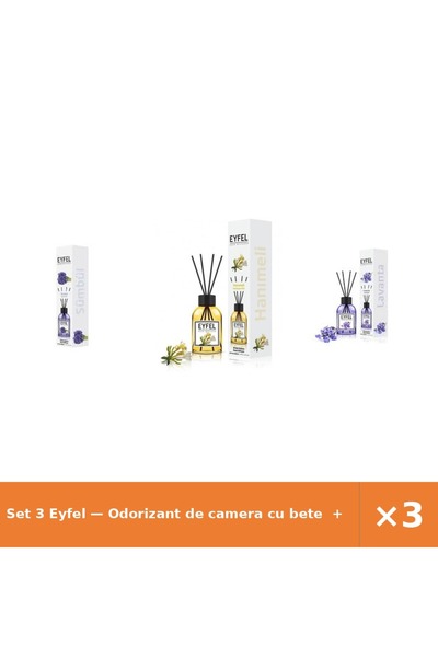Eyfel Set 3 — Odorizant de camera cu bete + Odorizant de camera cu bete + Odo...