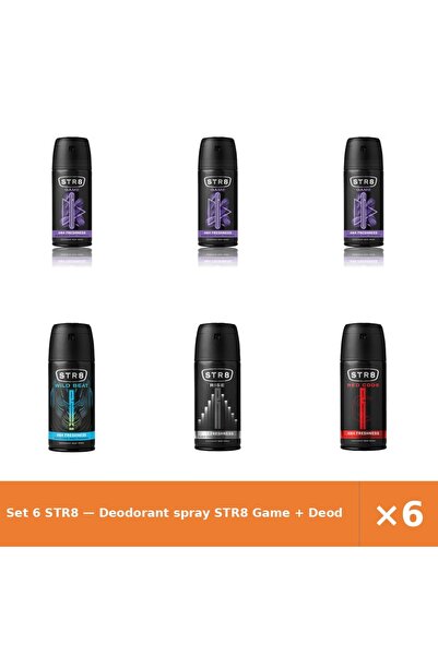 str8 Set 6 — Deodorant spray Game + Deodorant spray Wild Be + Deodorant spray...
