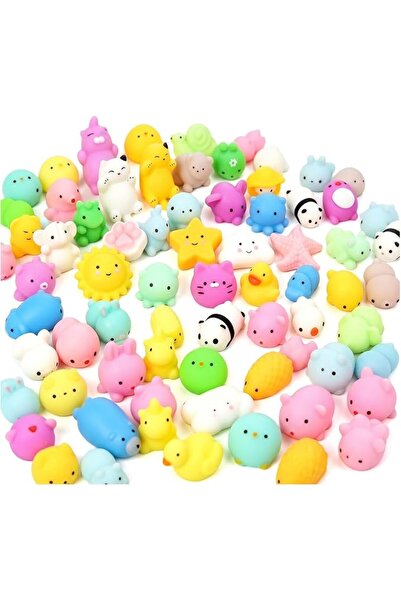 Beauenty 50 Pcs Kawaii Squishies, Mochi Squishy Toys for Kids Party Favors, M...