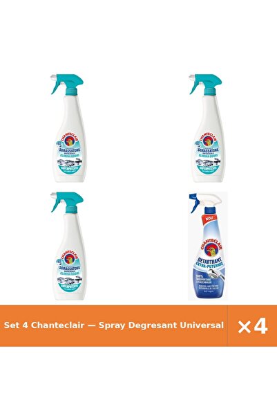 Chanteclair Set 4 — Spray Degresant Universal An + Detartrant extra-puternic Ch