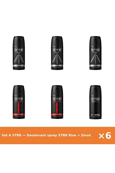 str8 Set 6 — Deodorant spray Rise + Deodorant spray Red Cod + Deodorant spray...