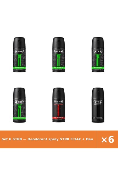 str8 Set 6 — Deodorant spray Fr34k + Deodorant spray Red Cod + Deodorant spra...